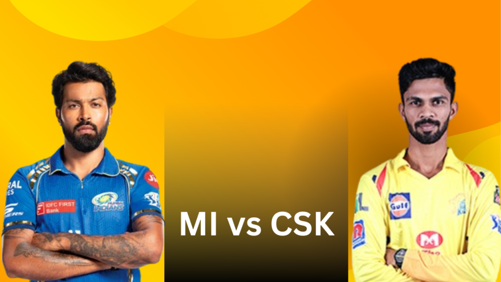 CSK vs MI Pitch Report in Hindi