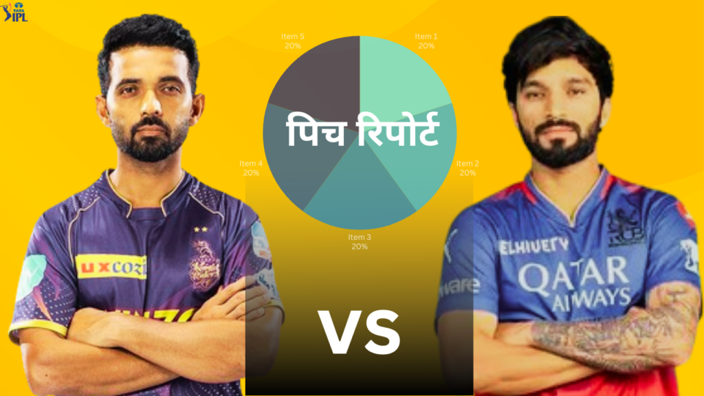 KKR vs RCB Pitch Report in hindi